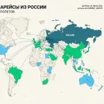 Прямые рейсы из России летом 2026: куда летят туристы