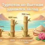 Турпоток из России во Вьетнам вырос в 2,5 раза за два года