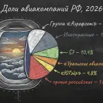 Авиарынок России в 2026 году: 133 млн пассажиров и рост доли иностранцев